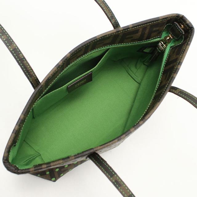 中古良品FENDI フェンディ トートバッグ 8BH223 ズッカ レディース ブラウン_2