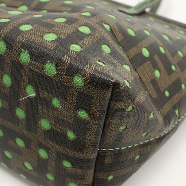 中古良品FENDI フェンディ トートバッグ 8BH223 ズッカ レディース ブラウン_3