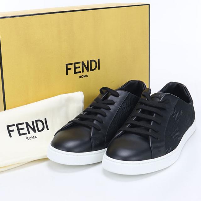 【中古・未使用】FENDI フェンディ スニーカー 7E1455 スニーカー メンズ ブラック
