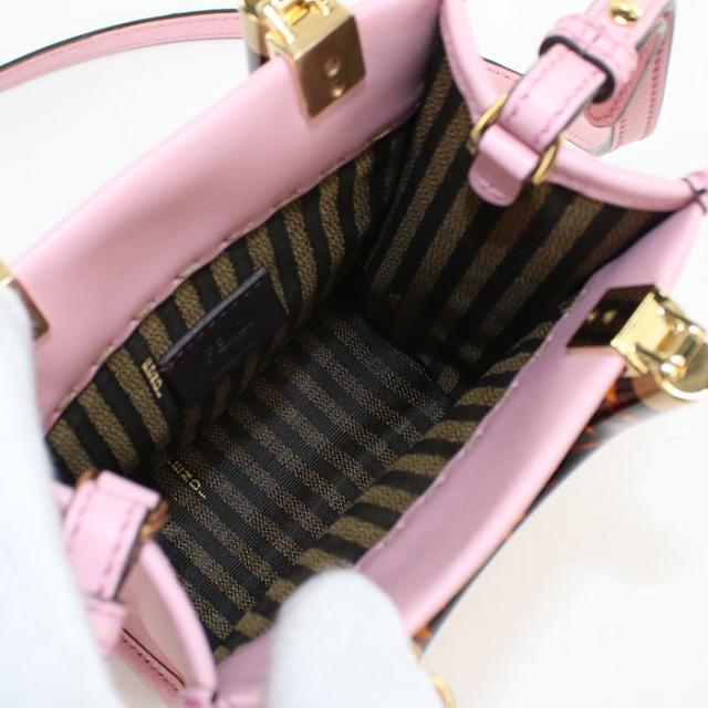 フェンディ 2way バッグ サンシャイン ショッパー f-21527 カーキ