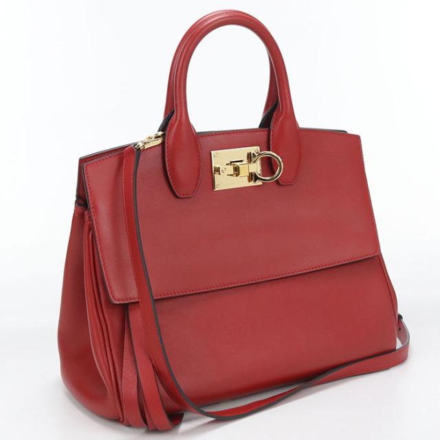 中古良品FERRAGAMO フェラガモ トートバッグ 21 H159 2WAY ガンチーニ 