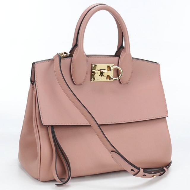 中古良品FERRAGAMO フェラガモ トートバッグ 21 H159 2WAY ガンチーニ 