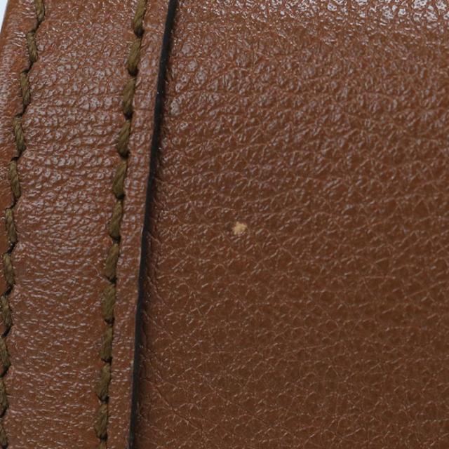 中古良品GUCCI グッチ 三折財布小銭入付き 658633 コンパクトウォレット バンブー ダイアナ レディース ブラウン