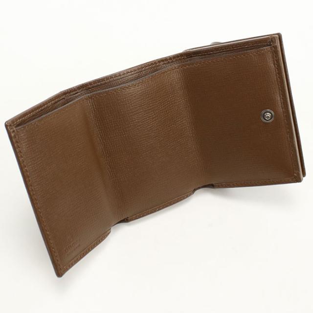 中古良品GUCCI グッチ 三つ折り財布 681708 コンパクトウォレット GGキャンバス レディース ベージュ