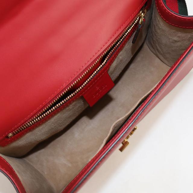 中古良品GUCCI グッチ ショルダーバッグ 421882 シルヴィ レディース レッド_2