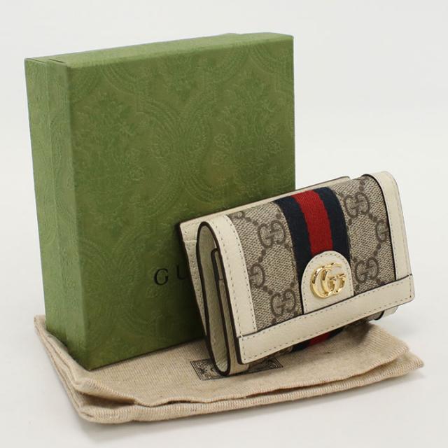中古美品GUCCI グッチ 三折財布 644334 三つ折り ウォレット