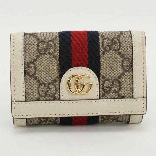 美品GUCCI 三つ折り財布 GG オフィディア 楽天市場】グッチ （GUCCI） オフィディア ミニウォレット コンパクト