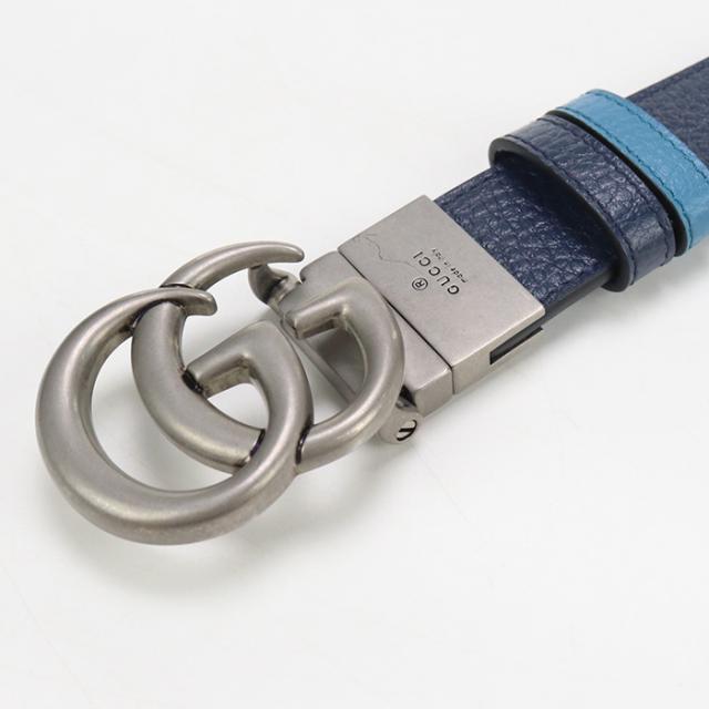 中古良品GUCCI グッチ ベルト 414516 AP00T 1000 スリムベルト