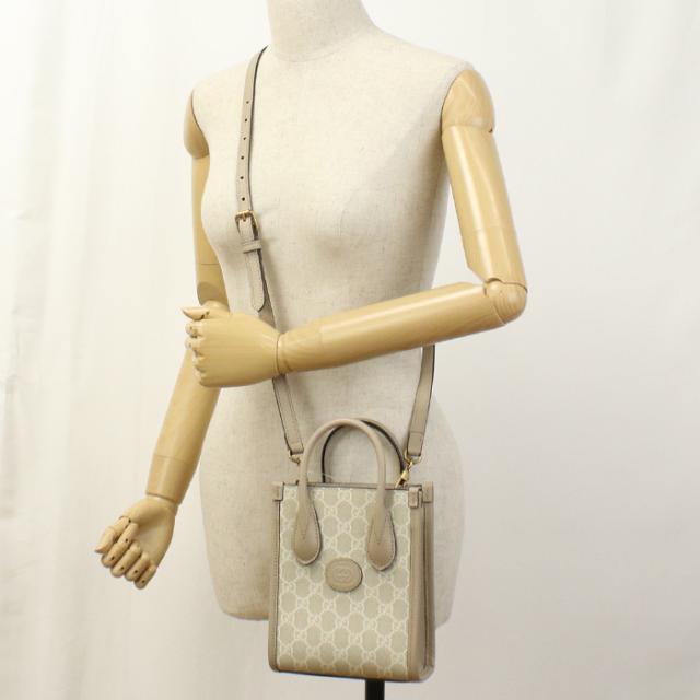 GUCCI グッチ インターロッキングG ミニ トートバッグ