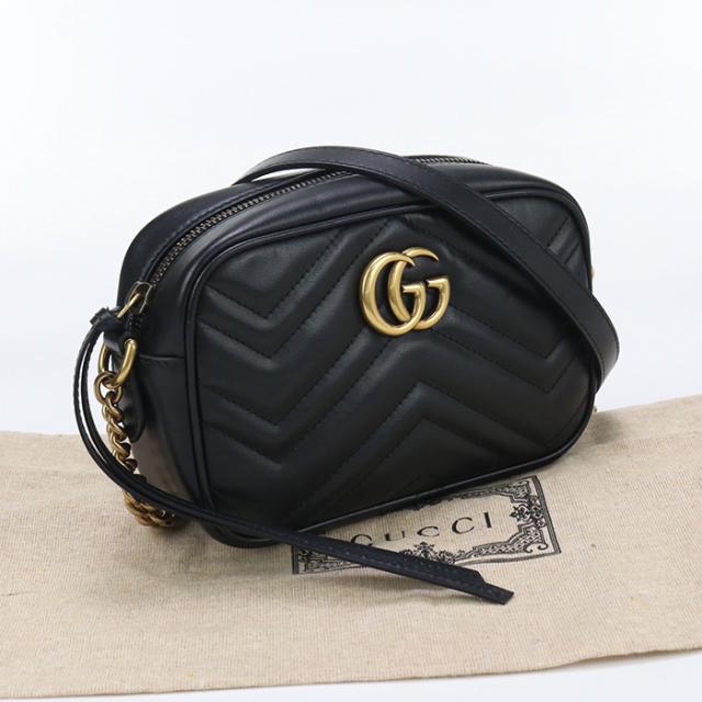 中古美品GUCCI グッチ ショルダーバッグ 448065 ミニ カメラ