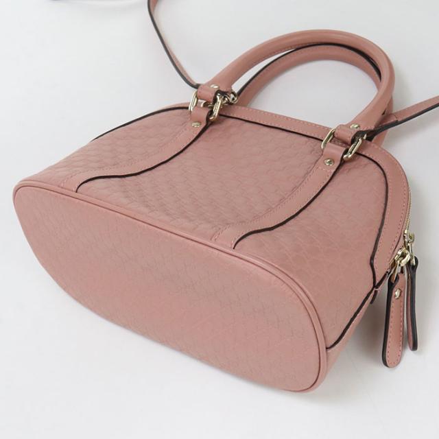 グッチ ハンドバッグ レディース マイクログッチシマ ブラック 2WAY ショルダーバッグ アウトレット 449654 GUCCI ほぼ未使用