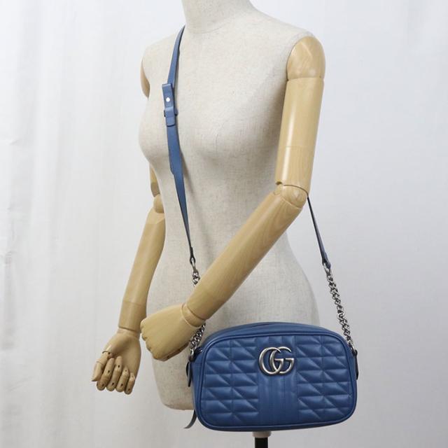 中古美品GUCCI グッチ 斜め掛け ショルダーバッグ 447632 スモール