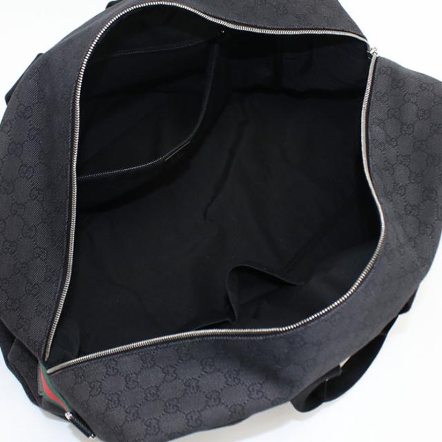 GUCCI / ボストンバッグ/キャンバス/BLK/無地/374770 中古良品GUCCI グッチ ボストンバッグ 374770 GGデニム ユニセックス