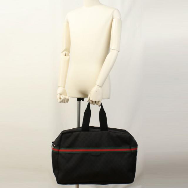 中古良品GUCCI グッチ ボストンバッグ 374770 GGデニム ユニセックス