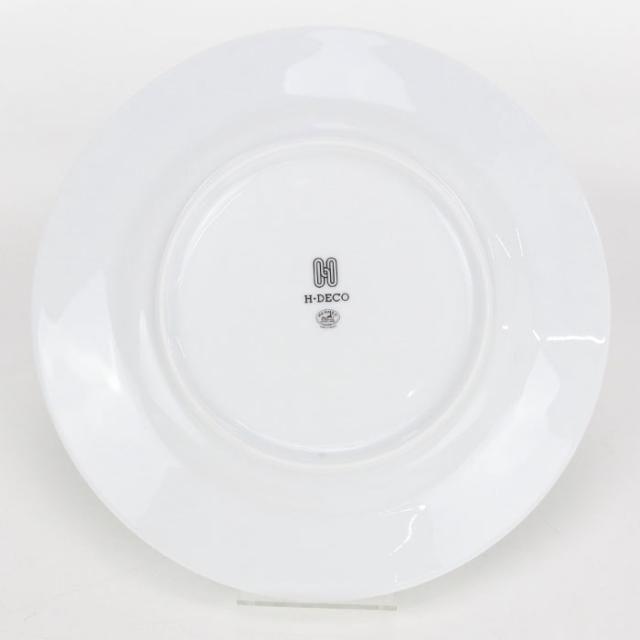 【中古・未使用】HERMES エルメス ブランド雑貨 ペアセット デザートプレートNo1 Hデコ ユニセックス ホワイト