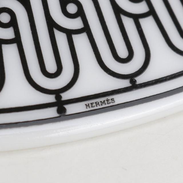 【中古・未使用】HERMES エルメス ブランド雑貨 ペアセット デザートプレートNo1 Hデコ ユニセックス ホワイト