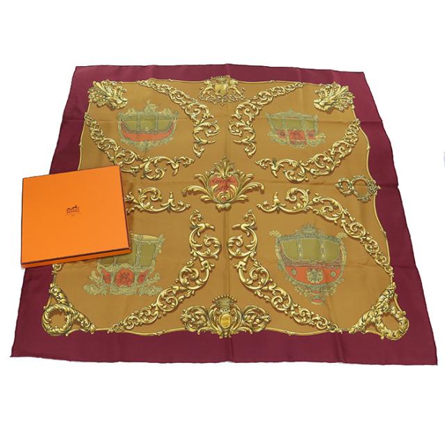 【未使用級】HERMES エルメス スカーフ カレ90 AFRICA レッド HERMES エルメス カレ 90 紋章 エンブレム シルク100％ スカーフ scarf