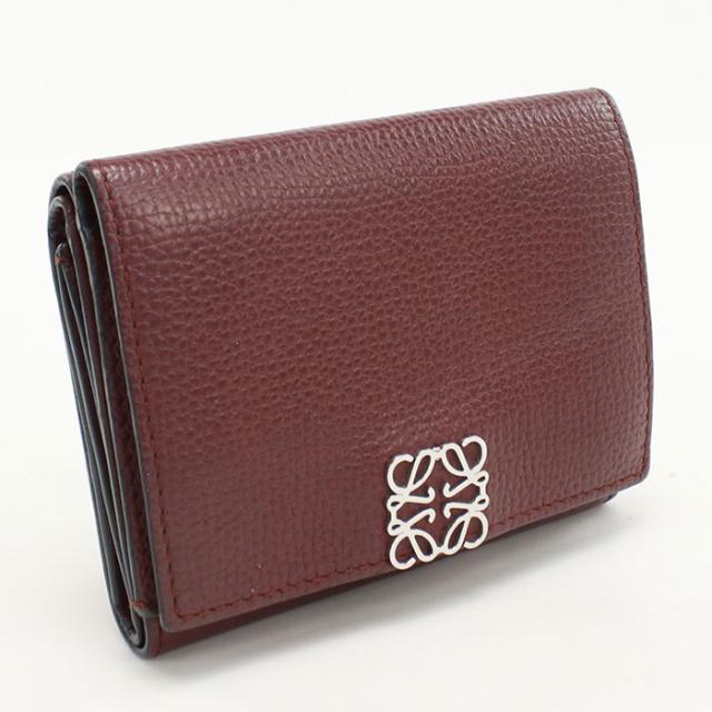 中古LOEWE ロエベ 三つ折り財布 C821TR2X16 トライフォールド 