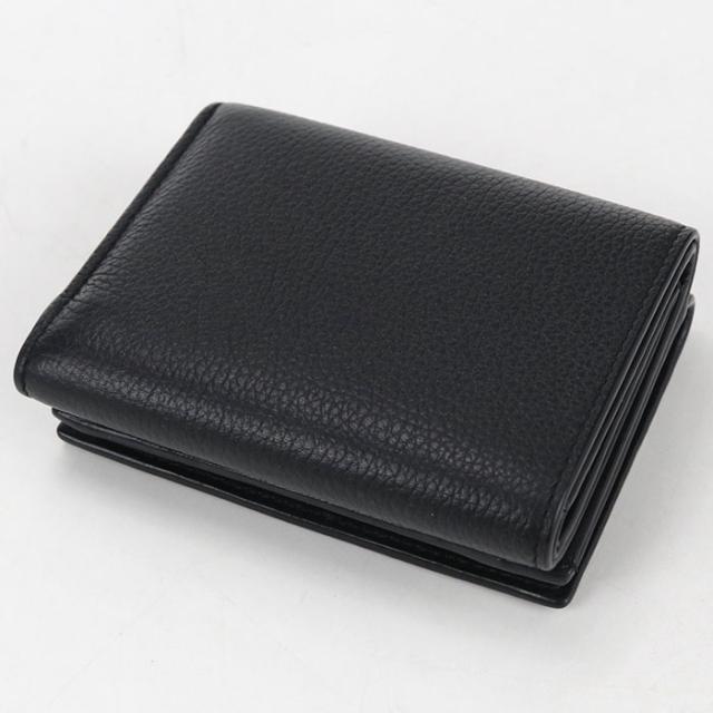 中古良品LOEWE ロエベ 三つ折り財布 トライフォールドウォレット アナグラム メンズ ブラック_1