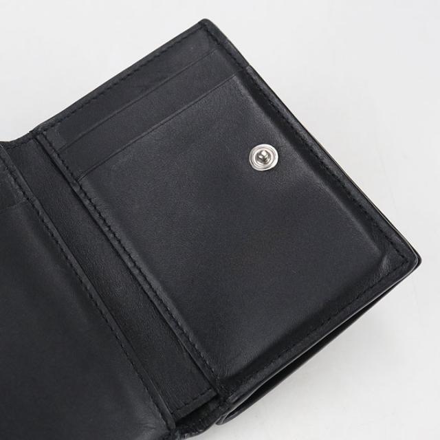 中古良品LOEWE ロエベ 三つ折り財布 トライフォールドウォレット アナグラム メンズ ブラック_6
