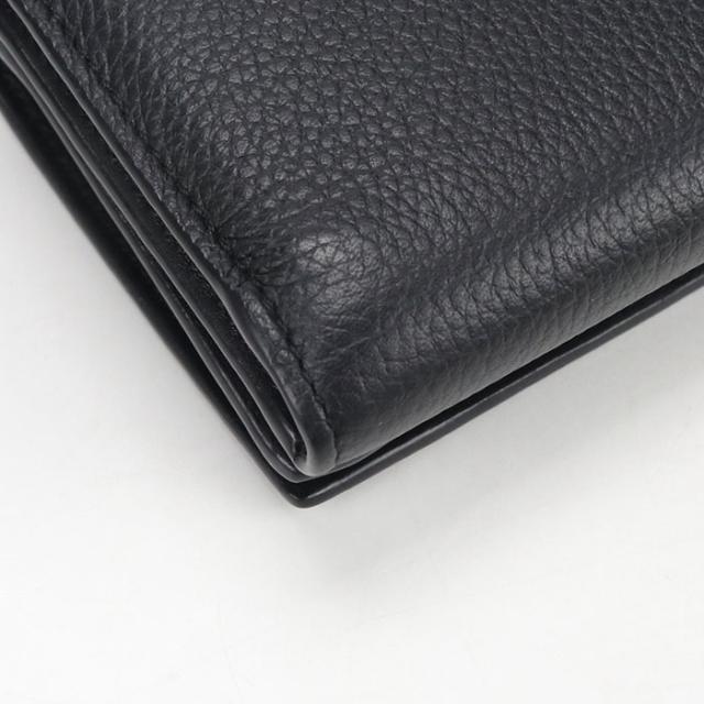 中古良品LOEWE ロエベ 三つ折り財布 トライフォールドウォレット アナグラム メンズ ブラック_7