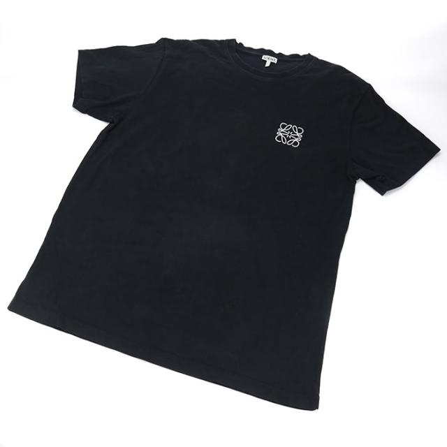 中古良品LOEWE ロエベ 半袖Ｔシャツ アナグラム メンズ ブラック