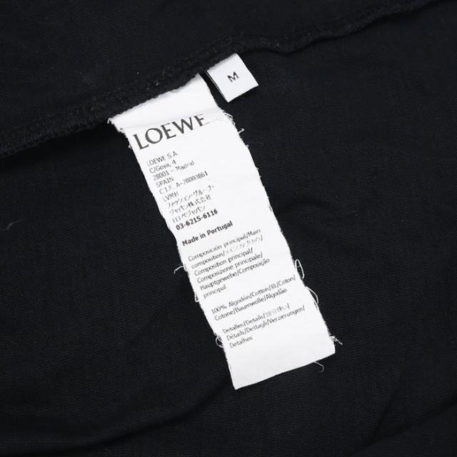 中古良品LOEWE ロエベ 半袖Ｔシャツ アナグラム メンズ ブラック_7