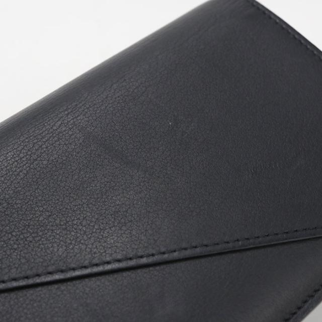 中古良品LOEWE ロエベ 長財布二折 ロング ホリゾンタル ウォレット パズル メンズ ブラック