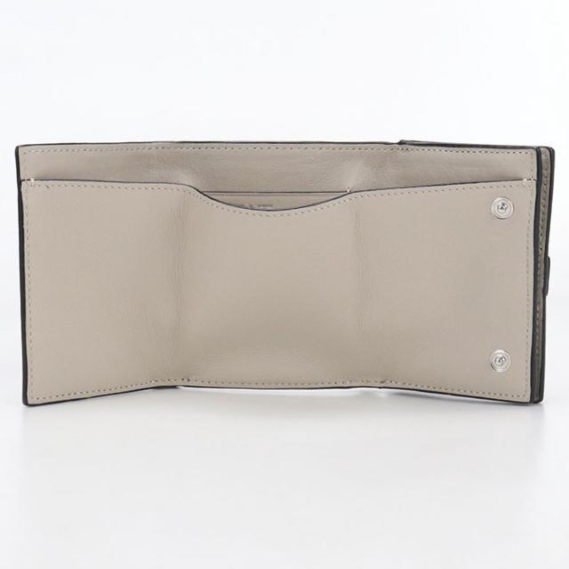 【中古・未使用】LOEWE ロエベ 三つ折り財布 アナグラム レディース グリーン_2