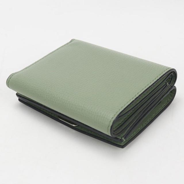 中古良品LOEWE ロエベ 三折財布 C821TR2X02 トライフォールド　ウォレット アナグラム レディース グリーン_1