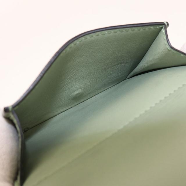 中古良品LOEWE ロエベ 三折財布 C821TR2X02 トライフォールド　ウォレット アナグラム レディース グリーン_5