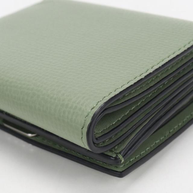 中古良品LOEWE ロエベ 三折財布 C821TR2X02 トライフォールド　ウォレット アナグラム レディース グリーン_6