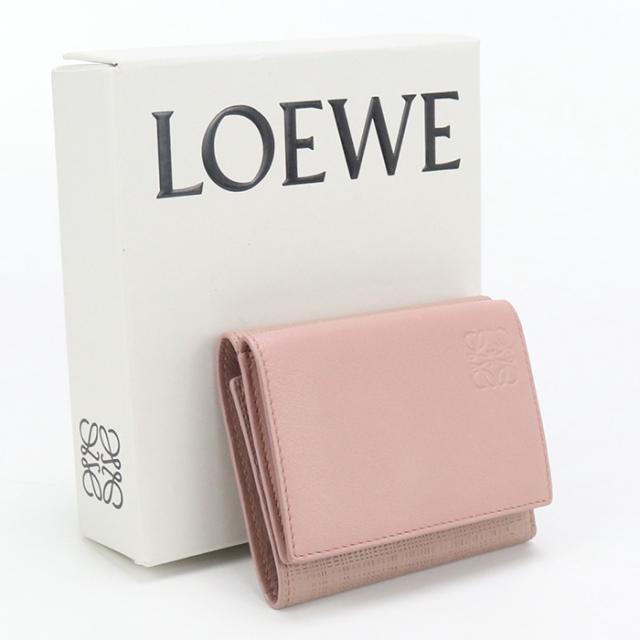 中古良品LOEWE ロエベ 三折財布 三つ折り ウォレット アナグラム