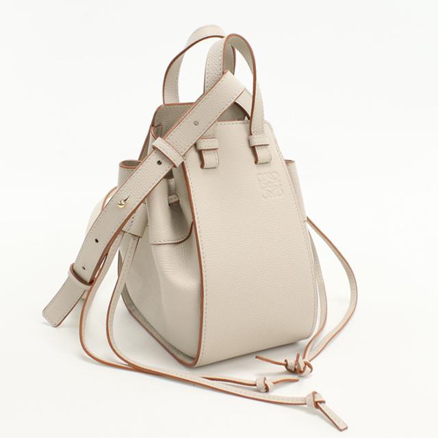 中古美品LOEWE ロエベ 斜め掛け ショルダーバッグ ハンモックバッグ ミニ レディース グレー