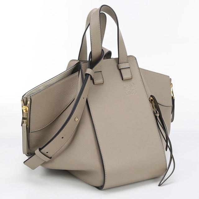 中古良品LOEWE ロエベ ハンドバッグ ハンモックバッグ レディース グレー