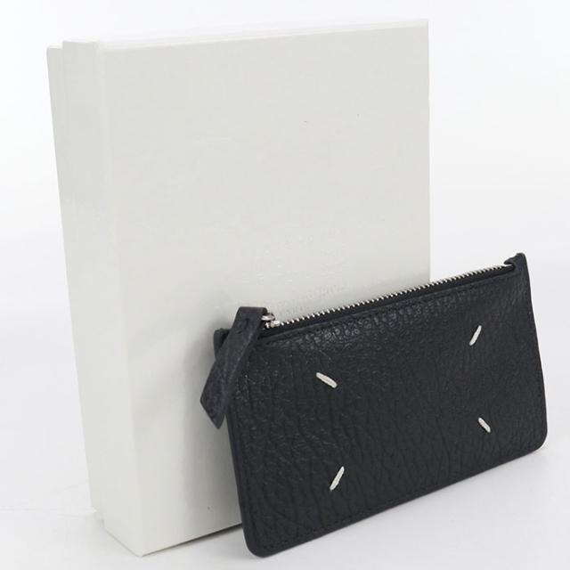 【中古・未使用】Maison Margiela  メゾンマルジェラ 小銭入れ S56UI0143 P4455T8013 フラグメントケース 4ステッチ レディース ブラック