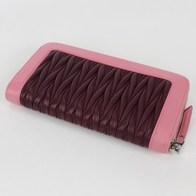 中古良品MIUMIU(OUTLET) ミュウミュウ アウトレット 長財布ラウンド