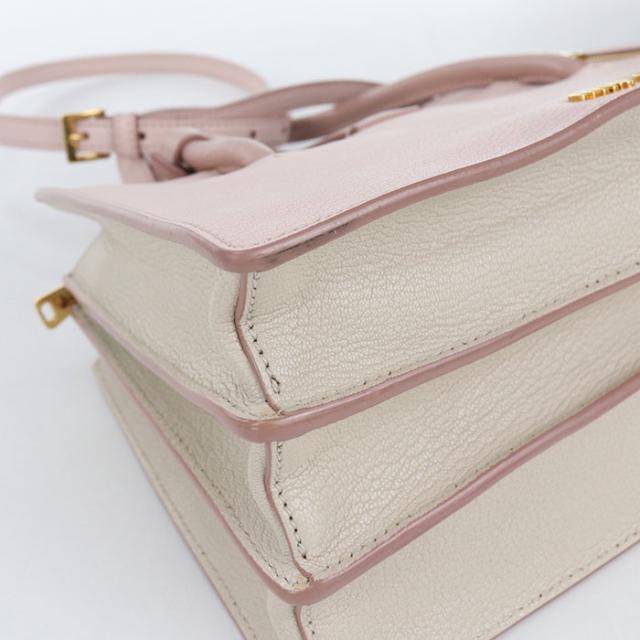中古良品MIUMIU(OUTLET) ミュウミュウ アウトレット トートバッグ 5BA104 F0JW1 2AJB 2WAY マドラス レディース ピンク_6