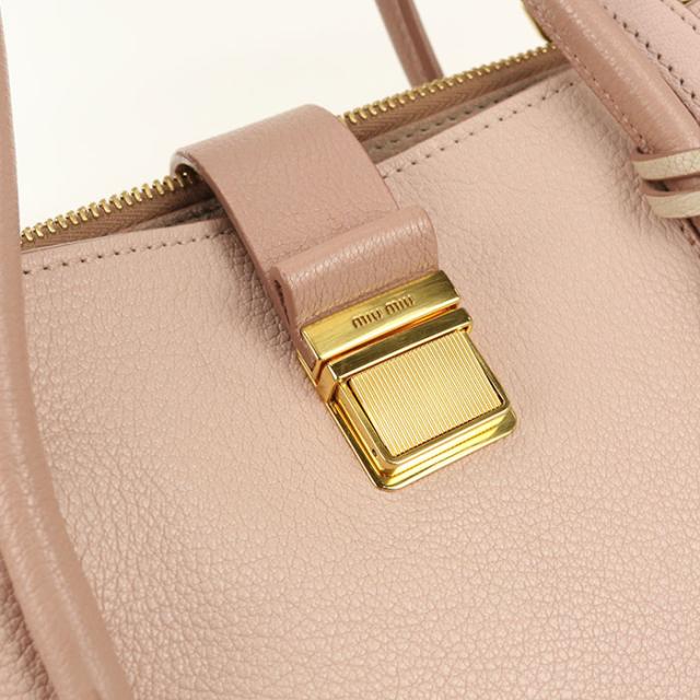 中古良品MIUMIU(OUTLET) ミュウミュウ アウトレット トートバッグ 5BA104 F0JW1 2AJB 2WAY マドラス レディース ピンク_7