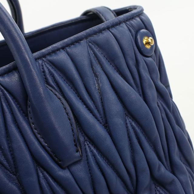 中古良品MIUMIU(OUTLET) ミュウミュウ アウトレット トートバッグ 2WAY マテラッセ レディース ブルー_4