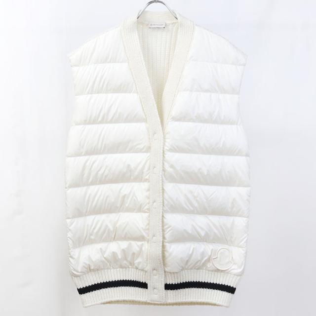 中古良品MONCLER モンクレール ダウンベスト GILET TRICOT メンズ 