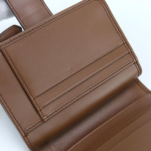 中古良品PRADA プラダ 二つ折り財布 1ML018 2CNP F0046 シティカーフタブ 財布 レディース ブラウン_4