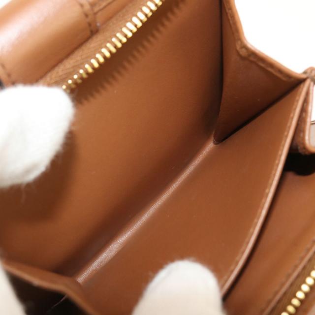 中古良品PRADA プラダ 二つ折り財布 1ML018 2CNP F0046 シティカーフタブ 財布 レディース ブラウン_6