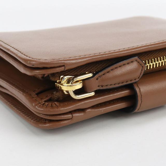 中古良品PRADA プラダ 二つ折り財布 1ML018 2CNP F0046 シティカーフタブ 財布 レディース ブラウン_7