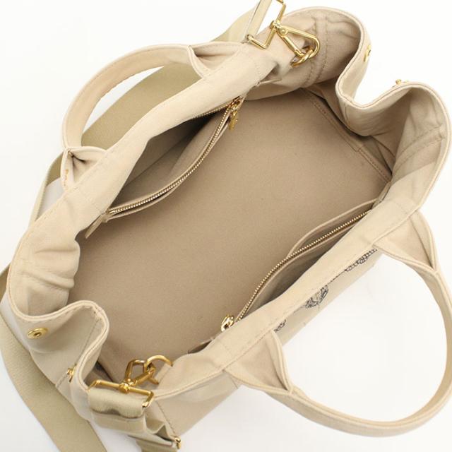中古良品PRADA プラダ トートバッグ BN2642 2WAY カナパ レディース ベージュ_2