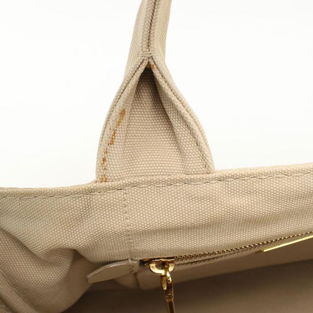 中古良品PRADA プラダ トートバッグ BN2642 2WAY カナパ レディース ベージュ_4