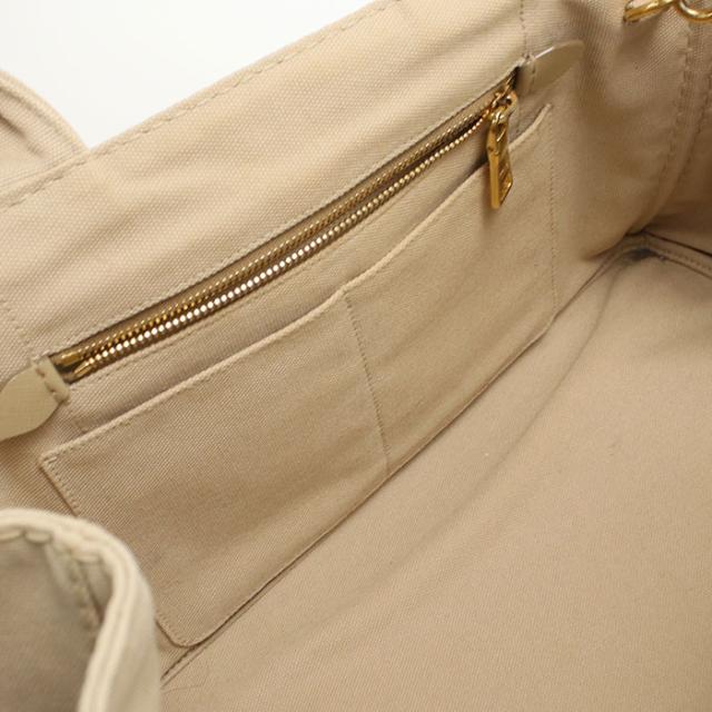 中古良品PRADA プラダ トートバッグ BN2642 2WAY カナパ レディース ベージュ_6