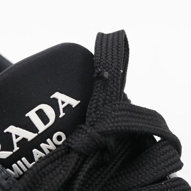 中古良品PRADA プラダ スニーカー 2EE443 3LF5 F0002 ブラッシュドレザースニーカー PRAX 01 メンズ ブラック_7