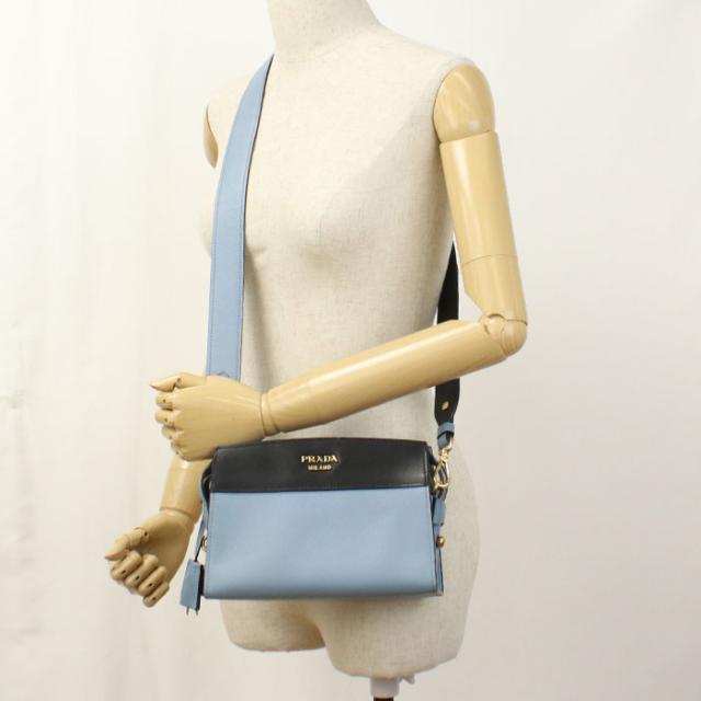 中古良品PRADA プラダ ショルダーバッグ レディース ブルー 【公式通販】