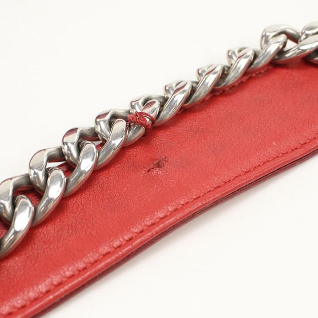 中古良品PRADA プラダ ショルダーバッグ 1BH083 チェーン ダイアグラム レディース レッド_5